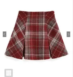 M meeme Light shaggy check miniskirt - メルカリ