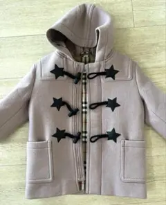 バーバリー　ピンクベージュ　コート 星型ボタン