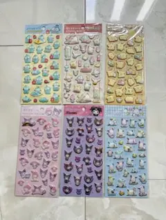 ぷくっとシール サンリオ 6種セット ダイソー