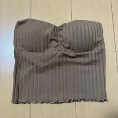 ANAP リブ編みブラウンビスチェのサムネイル