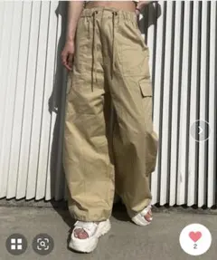 Chico チコ裾絞りポケットカーゴパンツ ワークパンツ