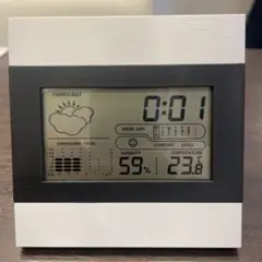 メタルウェザー　デジタル　置き時計