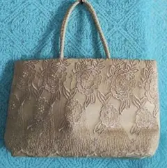 新品 ビーズ刺繍 ハンドバッグ