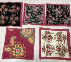 【お値下げ】FEILER花柄タオルハンカチ5枚セット