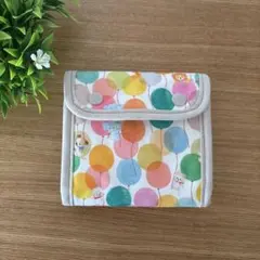 □075.ハンドメイド ユキエモン 3ポケットポーチ（中サイズ）【限定色