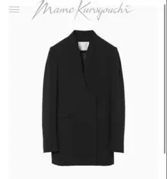 【タグ付未使用品】mamekurogouchi 美術館ジャケット ブラック mame - 【未使用】mame kurogouchi マメ クロゴウチ 美術館ジャケット