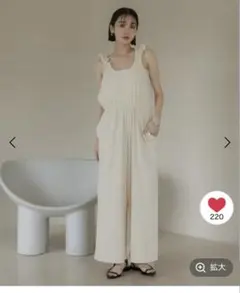 新品未使用　LOWRYS FARM フリルサロペット