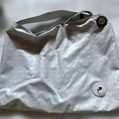 PELLE BORSA ホワイト ショルダーバッグ 合成皮革