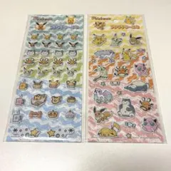 セリア ポケモン プチプチシール 2枚セット