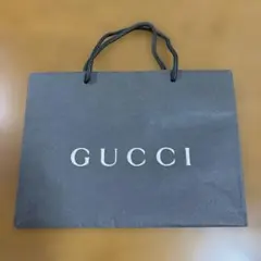 グッチ　GUCCI　ショップ袋　ブラック　グレー　紙袋　ラッピング　ショッパー