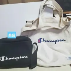 美品Champion ショルダーバッグ 黒、2weyショルダーバッグ白合計2点のサムネイル