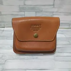 ZIPPO ロゴ入り シガレットケース レザーケース 本革製