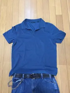 PERRY ELLIS ポロシャツ ブルー Mサイズのサムネイル