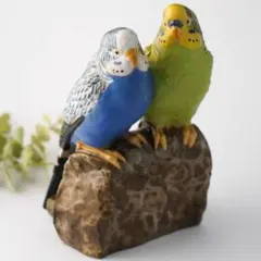 ロイヤルコペンハーゲン セキセイインコ インコ 鳥 ファイアンス焼 フィギュリンのサムネイル