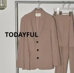 【美品】TODAYFUL Heather Over Jacket 36グレージュのサムネイル