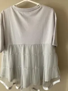 &.NOSTALGIA チュール切り替えTシャツのサムネイル