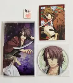 薄桜鬼 斎藤 木製 キーホルダー スマホスタンド ぷくっとキーホルダー