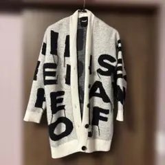 Desigual 文字プリント カーディガン Sサイズ