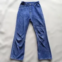 GRL グレイル　ハイウエストセミフレアデニムパンツ　デニム　ジーンズ