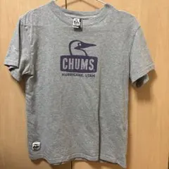 CHUMS Tシャツ グレー ロゴプリント　レディースLのサムネイル
