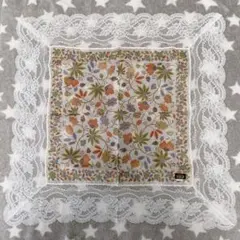 大判　レース縁取り　ハンカチ