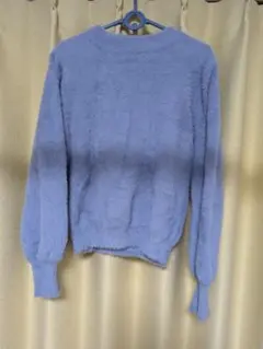 grove ニット セーター 長袖 ブルー L