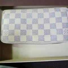 LOUIS VUITTON ダミエ アズール ジッピーウォレット 長財本物保証