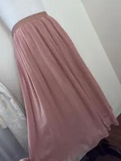 モラビトブラン　ピンクベージュ　ふんわりスカート　３８