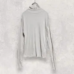 ローリーズファーム 長袖 カットソー M ベージュ フリルネック