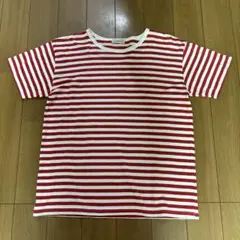 【完売品】SOLAMONAT 天竺ボーダーTシャツ レッド Mサイズ