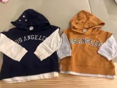 petit main フード付きトレーナー 2点セット