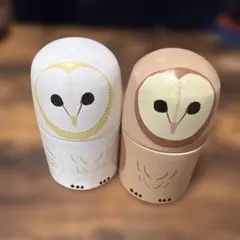 KALDI フクロウ 小物入れ 2個セットのサムネイル