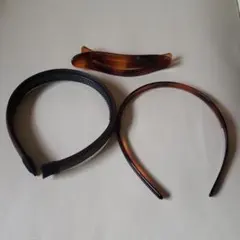 カチューシャ&ヘアクリップ3点セット