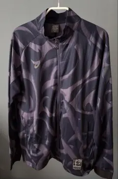 asics アシックス　トレーニングウェア　ストレッチニット　ミッドナイト　M