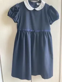 parentsdream 半袖ワンピース 120 ネイビー