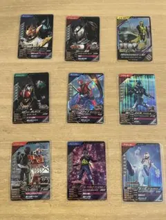 仮面ライダートレーディングカード　9枚セット