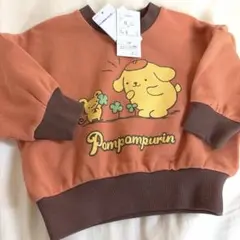 新品　サンリオ　ポムポムプリン　トレーナー　裏毛　しまむら　90