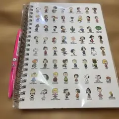 スヌーピー ミュージアム限定のリングノート。と、限定のボールペン