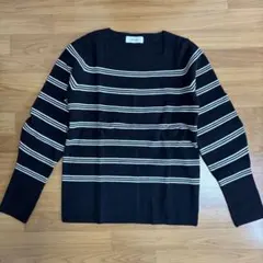 Mila Owen ボーダー長袖ニット