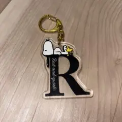 スヌーピー　イニシャル　キーホルダーR