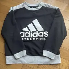 adidas トレーナー 黒 グレー 160