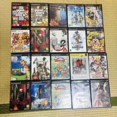 PS2 ゲームソフト20本セット　バイオ、龍が如く、ドラクエ、GTA、KHなど