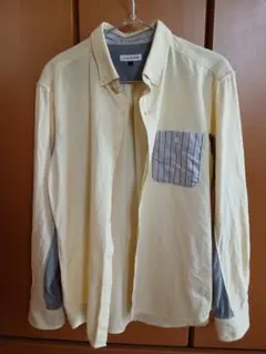 a.v.v HOMME 長袖シャツ イエロー Lサイズのサムネイル