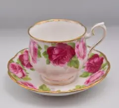 金盛薔薇紋スポード1920年ピンクローズと豪華金盛りカップ＆ソーサ超美