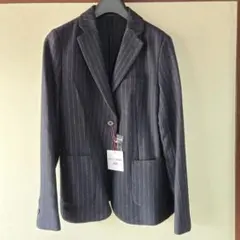 ユニクロ　イネス ・ド・ラ・フォレサンジュ　ジャケット　ネイビー　ストライプ　L