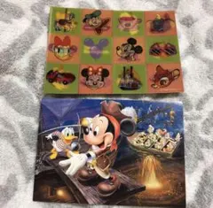 TDL ディズニーキャラクター　ポストカード　2枚セット　3Dポストカード