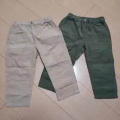 試着・水通しのみ【ユニクロ】コーデュロイリラックスパンツ 2枚セット