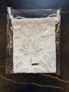 heve Leather Lace Scalap pochette サコッシュ