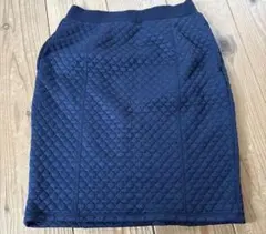 UNIQLO キルティング 膝丈タイトスカート