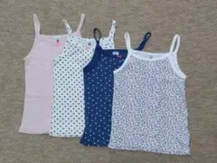 プチバトー 6ans/116cm キャミソール4枚セット②110cm 120cm